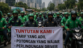 Indonésie mobilisation chauffeurs