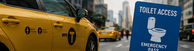New York toilettes taxis