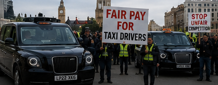 Royaume-Uni grève taxis